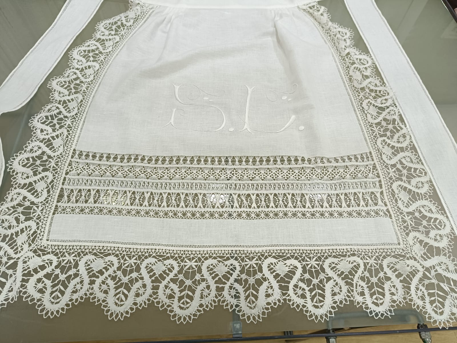 Detalle de encaje artesanal